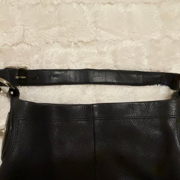 Coach Black Leather Hobo Shoulder Bag - Picture 8 of 10